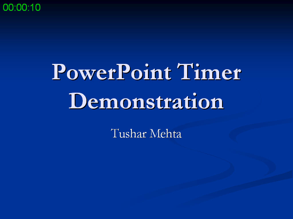 PowerPoint Timer addin